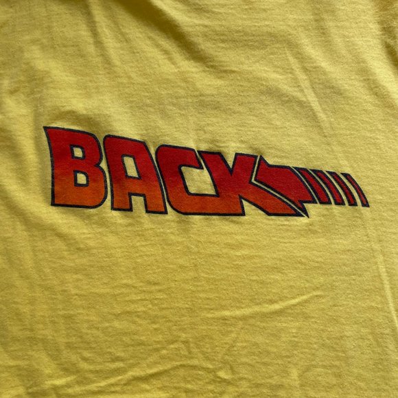 Vintage 1985 Back To The Future T-Shirt Mens Large Single Stitch USA 80s Tee - Picture 4 of 9